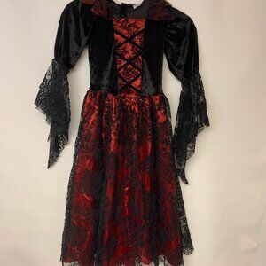 Sprit Costume Dress Girls Size Small Halloween Maxi Lace  Witchycore